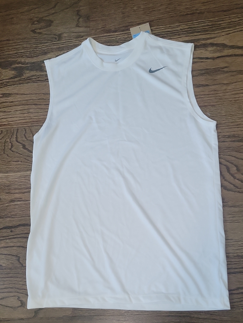 Nike Men’s White Sleeveless Training Tank